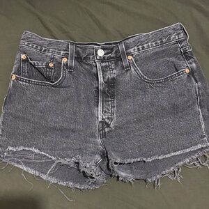 Levi's Black Jean Shorts